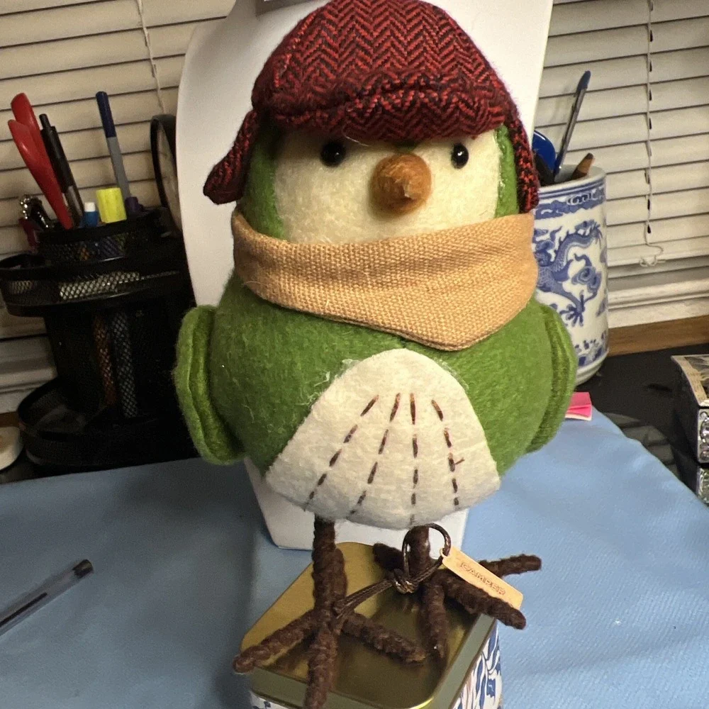 Target Felt CAMPER Bird 2016 Green Featherly Friends Fall Christmas Wondershop